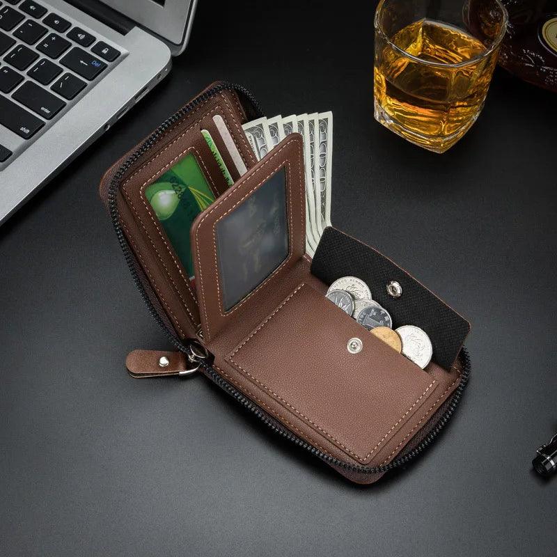 Carteira de couro - COIN STORAGE MONEY