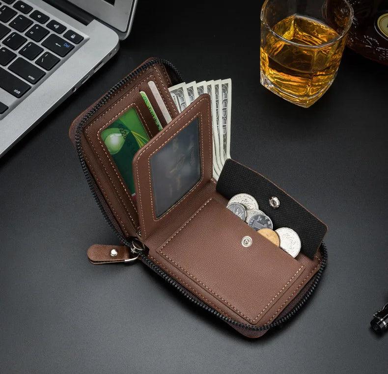 Carteira de couro - COIN STORAGE MONEY