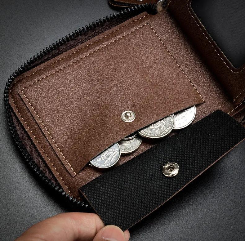 Carteira de couro - COIN STORAGE MONEY